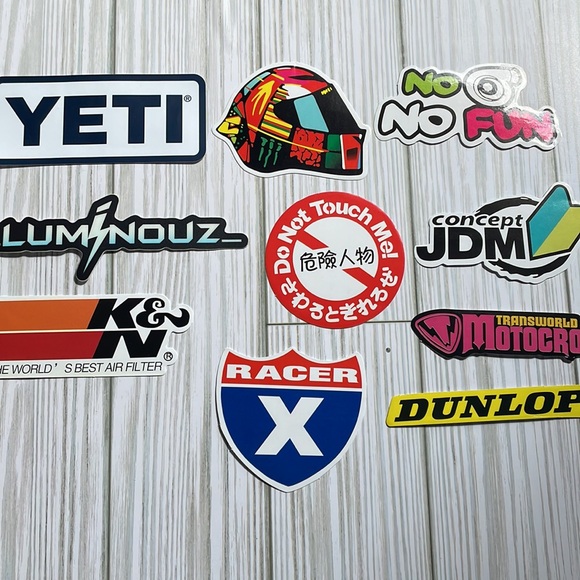 🆕🚗New Racing Mechanic Garage Toolbox Waterproof Stickers 10 Piece - LOT #2 - Picture 3 of 4